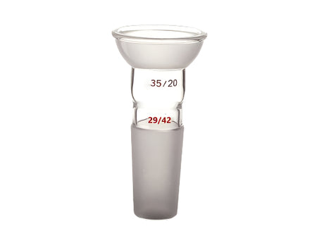 MSE PRO Interchangeable Bowl and Standard Grinding Mouth Joint, Upper Bowl: 35/20, Lower Mouth: 29/42