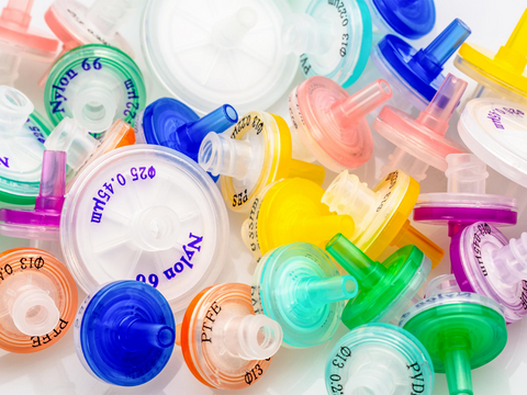 MSE PRO Laboratory 25mm PVDF Syringe Filter, 100pcs/pk, Bio Lab Consumables, MSE Supplies LLC, MSE Supplies