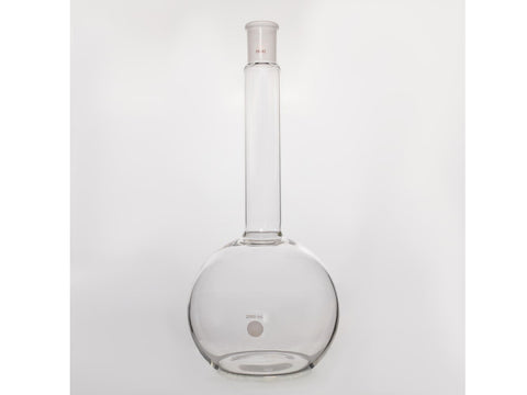 MSE PRO Long Neck Flat Bottom Flask, Grinding Mouth: 29/42, Capacity: 2000mL, Neck Length 175mm