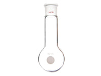MSE PRO Long Neck Round Bottom Flask, Grinding Mouth: 14/20, Capacity: 50mL, Neck Length: 55mm