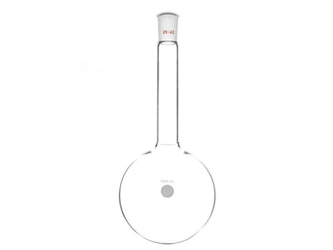MSE PRO Long Neck Round Bottom Flask, Grinding Mouth: 29/42, Capacity: 1000mL, Neck Length: 138mm