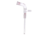 MSE PRO Long Neck Vacuum Receiver Tube, 14/20, Grinding Mouth, Lower End Tube Length: 100mm - MSE Supplies LLC