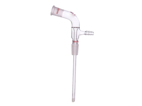 MSE PRO Long Neck Vacuum Receiver Tube, 19/22, Grinding Mouth, Lower End Tube Length: 100mm - MSE Supplies LLC