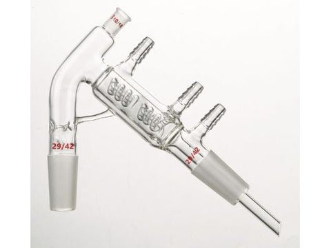 MSE PRO Micro-Dangling Distiller, Snake Cold, Grinding Mouth: 29/42, Thermometer Grinding Mouth: 10/18