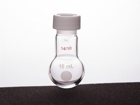 MSE PRO Micro Ribbed Round Bottom Flask, 14/10, 10mL