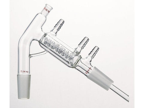 MSE PRO Micro-Still, Snake Cooling, (All-in-One) Grinding Mouth: 24/40, Thermometer Grinding Mouth: 10/18