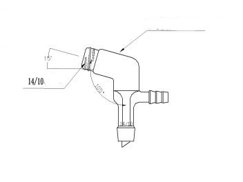 MSE PRO Micro Vacuum Receiving Tube, 14/10 - MSE Supplies LLC