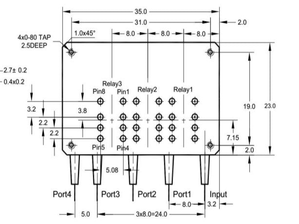 MSE PRO Mini 1x4 Mechanical Optical Switch - MSE Supplies LLC