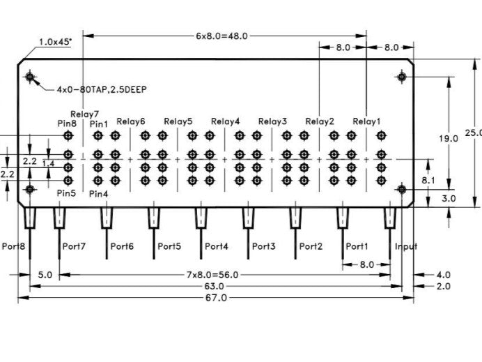 MSE PRO Mini 1x8 Mechanical Optical Switch - MSE Supplies LLC