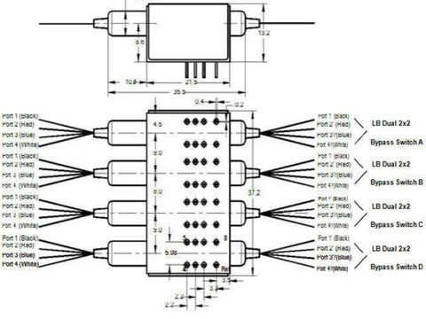 MSE PRO Octo 2×2 Bypass Fiber Optical Switch - MSE Supplies LLC
