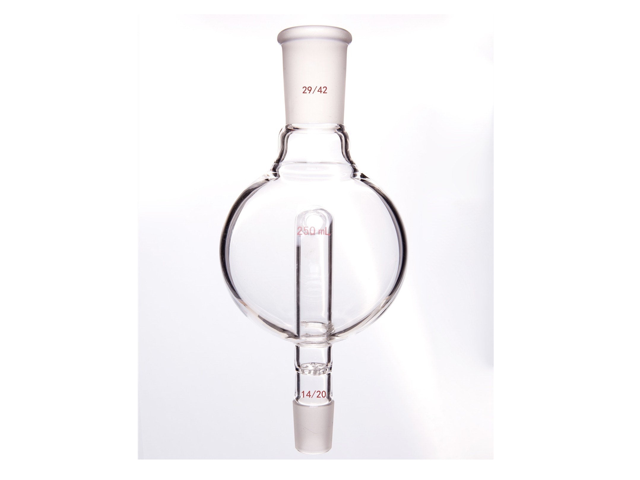 MSE PRO Perforated Glass, Splash-proof Balls, Upper Mouth: 29/42, Lower Mouth: 14/20, 250mL