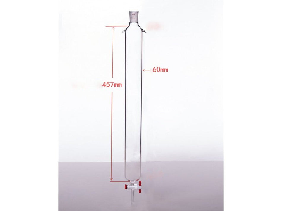 MSE PRO Plus Ears Chromatography Column, φ60mm, Effective Length 457mm, Gate Aperture: 4mm, 24/40