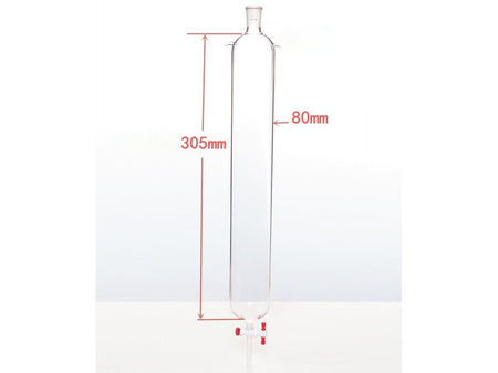 MSE PRO Plus Ears Chromatography Column, φ80mm, Effective Length 305mm, Gate Aperture: 4mm, 24/40 - MSE Supplies LLC