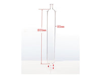 MSE PRO Plus Ears Chromatography Column, φ80mm, Effective Length 800mm, Gate Aperture: 4mm, 24/40 - MSE Supplies LLC