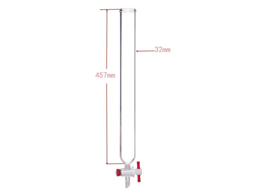 MSE PRO PTFE Gate Column, φ32mm, Effective Length: 457mm - MSE Supplies LLC