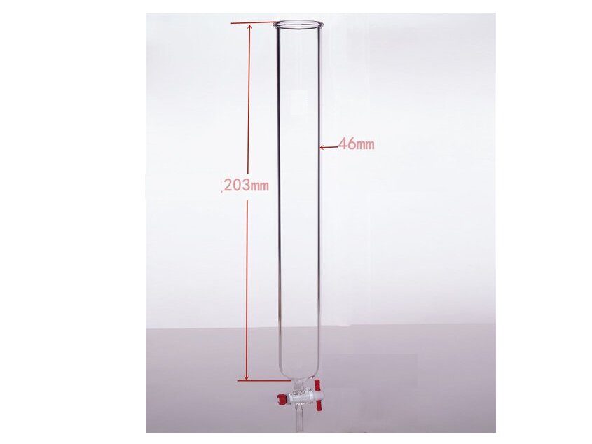 MSE PRO PTFE Gate Column, φ46mm, Effective Length: 203mm - MSE Supplies LLC