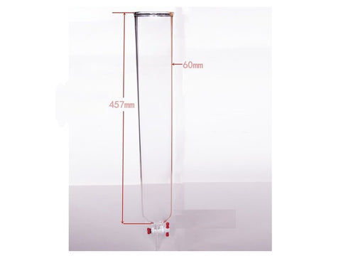 MSE PRO PTFE Gate Column, φ60mm, Effective Length: 457mm - MSE Supplies LLC