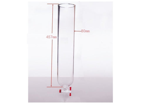 MSE PRO PTFE Gate Column, φ80mm, Effective Length: 457mm - MSE Supplies LLC