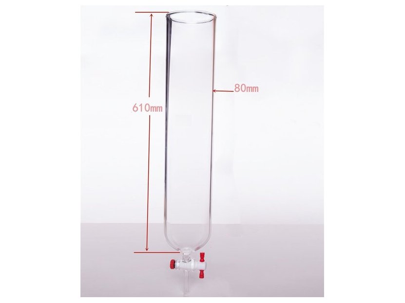 MSE PRO PTFE Gate Column, φ80mm, Effective Length: 610mm - MSE Supplies LLC