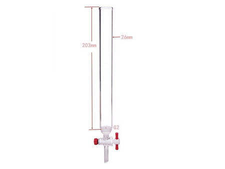 MSE PRO PTFE Gate Column with Sand Plate, φ26mm, Effective Length: 203mm - MSE Supplies LLC