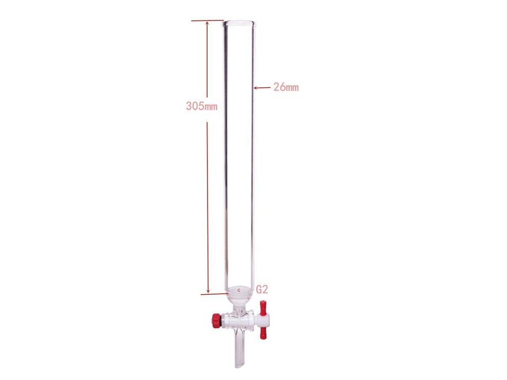 MSE PRO PTFE Gate Column with Sand Plate, φ26mm, Effective Length: 305mm - MSE Supplies LLC