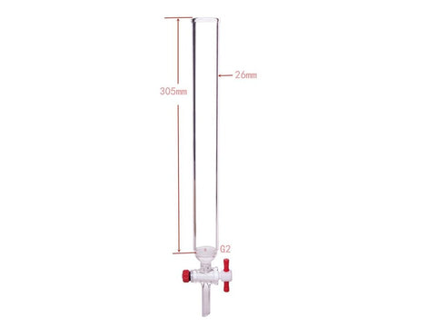 MSE PRO PTFE Gate Column with Sand Plate, φ26mm, Effective Length: 305mm - MSE Supplies LLC