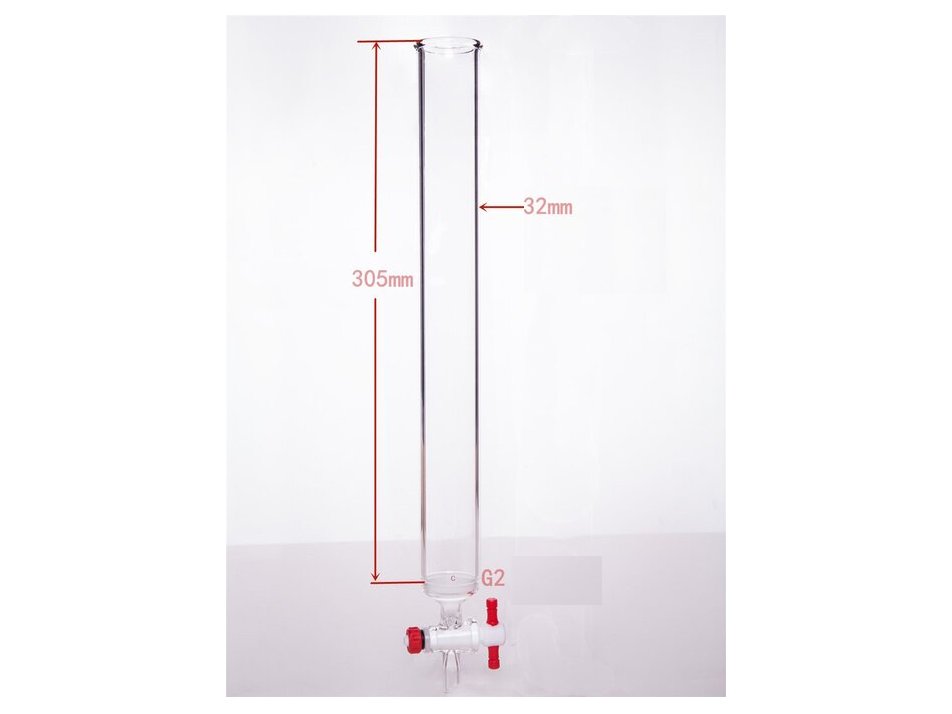 MSE PRO PTFE Gate Column with Sand Plate, φ32mm, Effective Length: 305mm - MSE Supplies LLC
