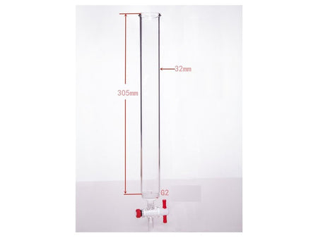 MSE PRO PTFE Gate Column with Sand Plate, φ32mm, Effective Length: 305mm - MSE Supplies LLC