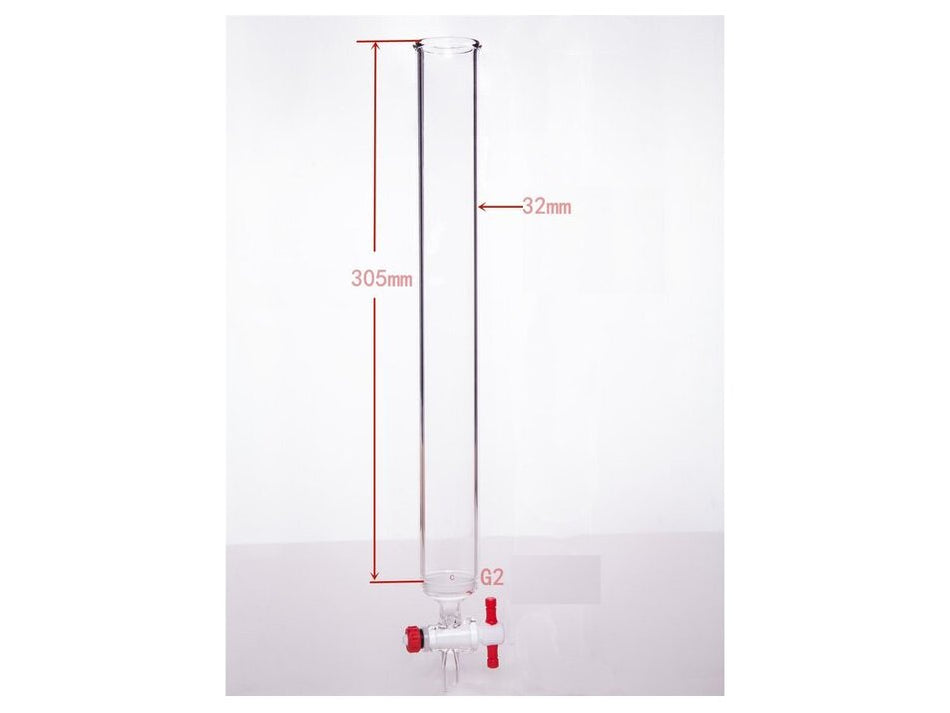 MSE PRO PTFE Gate Column with Sand Plate, φ32mm, Effective Length: 305mm - MSE Supplies LLC