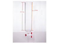 MSE PRO PTFE Gate Column with Sand Plate, φ60mm, Effective Length: 203mm - MSE Supplies LLC