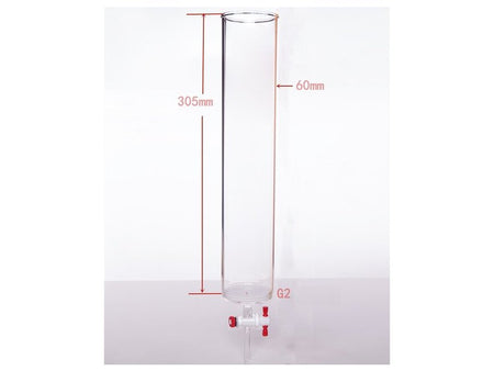 MSE PRO PTFE Gate Column with Sand Plate, φ60mm, Effective Length: 305mm - MSE Supplies LLC