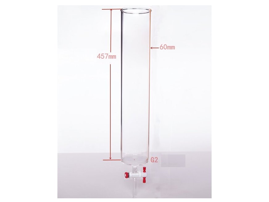 MSE PRO PTFE Gate Column with Sand Plate, φ60mm, Effective Length: 457mm