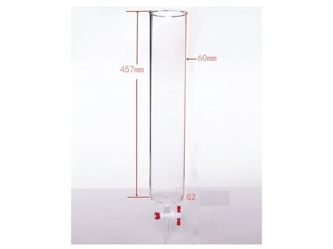MSE PRO PTFE Gate Column with Sand Plate, φ60mm, Effective Length: 457mm