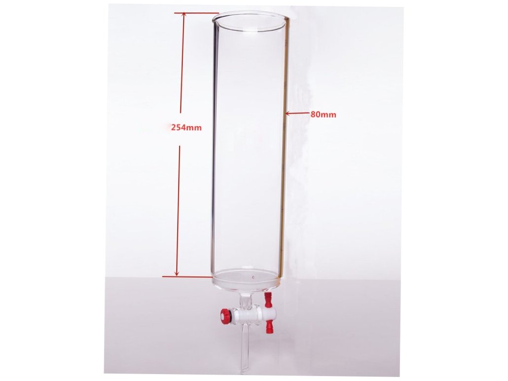 MSE PRO PTFE Gate Column with Sand Plate, φ80mm, Effective Length: 254mm
