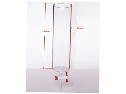 MSE PRO PTFE Gate Column with Sand Plate, φ80mm, Effective Length: 254mm