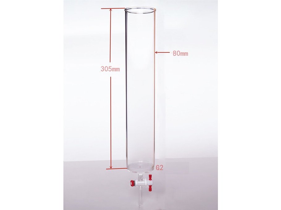 MSE PRO PTFE Gate Column with Sand Plate, φ80mm, Effective Length: 305mm - MSE Supplies LLC
