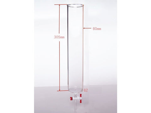 MSE PRO PTFE Gate Column with Sand Plate, φ80mm, Effective Length: 305mm - MSE Supplies LLC