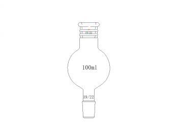 MSE PRO Reinforced Mouth, Chromatography Solvent Storage Bottle, 19/22, 100mL - MSE Supplies LLC