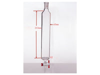 MSE PRO Sand Plate Chromatography Column, φ60mm, Effective Length 203mm, Gate Aperture: 4mm, 24/40