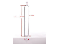 MSE PRO Sand Plate Chromatography Column, φ60mm, Effective Length 610mm, Gate Aperture: 4mm, 24/40