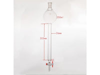 MSE PRO Sand Plate Chromatography Column with Hook, 24/40, φ26mm, Effective Length 203mm, Storage Ball Capacity 250mL