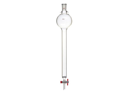MSE PRO Sand Plate Chromatography Column with Hook, 24/40, φ32mm, Effective Length 305mm, Storage Ball Capacity 500mL - MSE Supplies LLC