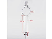 MSE PRO Sand Plate Chromatography Column with Hook, 24/40, φ32mm, Effective Length 457mm, Storage Ball Capacity 500mL