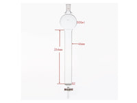 MSE PRO Sand Plate Chromatography Column with Hook, 24/40, φ46mm, Effective Length 254mm, Storage Ball Capacity 500mL