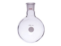 MSE PRO Single Neck Round Bottom Ball Bottle, Thick Wall High Strength, Grinding Mouth: 19/22, 300mL