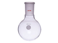 MSE PRO Single Neck Round Bottom Ball Bottle, Thick Wall High Strength, Grinding Mouth: 24/40, 250mL