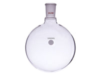MSE PRO Single Neck Round Bottom Ball Bottle, Thick Wall High Strength, Grinding Mouth: 24/40, 5000mL