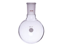 MSE PRO Single Neck Round Bottom Ball Bottle, Thick Wall High Strength, Grinding Mouth: 24/40, 500mL
