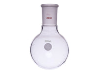 MSE PRO Single Neck Round Bottom Ball Bottle, Thick Wall High Strength, Grinding Mouth: 29/42, 300mL