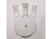 MSE PRO Slanted Four-Mouth Round Bottom Ball Bottle, Middle Grinding Mouth: 19/22, Side Grinding Mouth: 19/22, 250mL